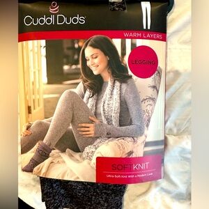 Cuddl Duds bottoms in soft knit, size large